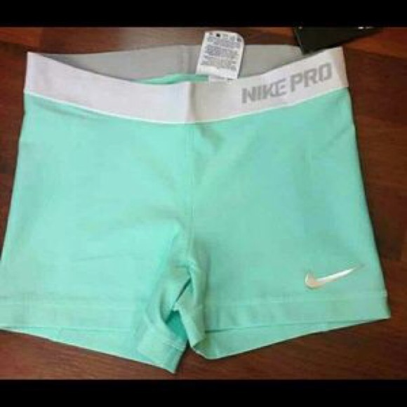 Nike Pro Tiffany Blue shorts