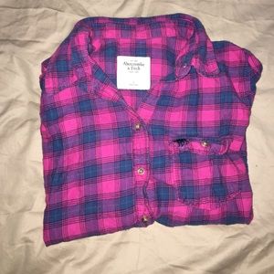 Abercrombie & Fitch plaid button down
