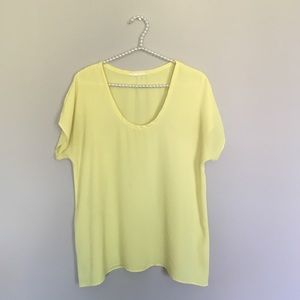 Neon Yellow-green Blouse♡