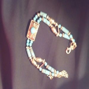 Blue turquoise bracelet