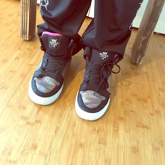 Supra high tops.