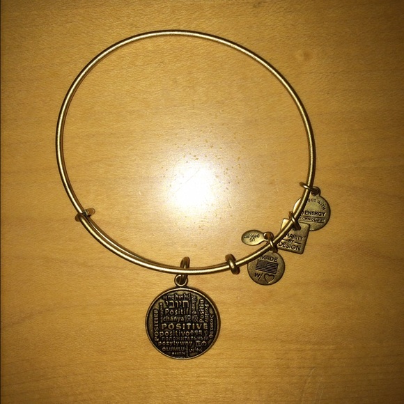 Positive Is How I Live Charm Bangle