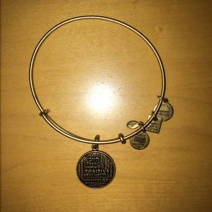 Positive Is How I Live Charm Bangle