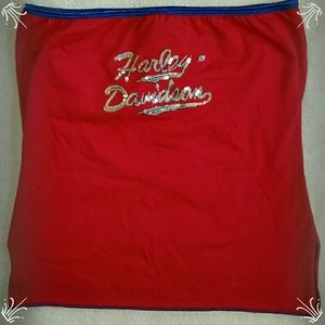 Harley-Davidson strapless top