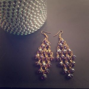 💎 Purple dangling Earrings💎