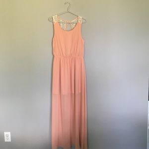 Long Peach Dress♡