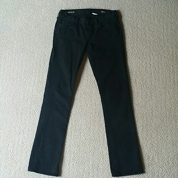 Black Classic J. Crew Matchstick Jeans.