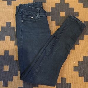 H&M black denim skinny jeans