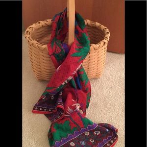 MULTI-COLORED SILK SCARF