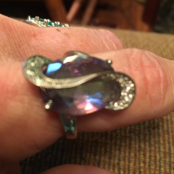 Moonlight topaz ring
