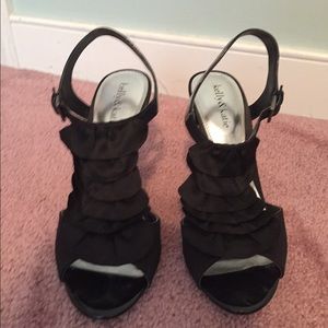 Black heels and worn a few times!