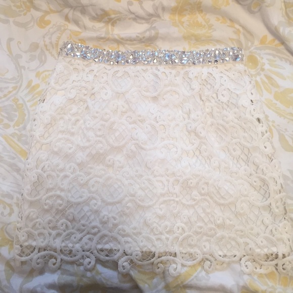 White skirt!