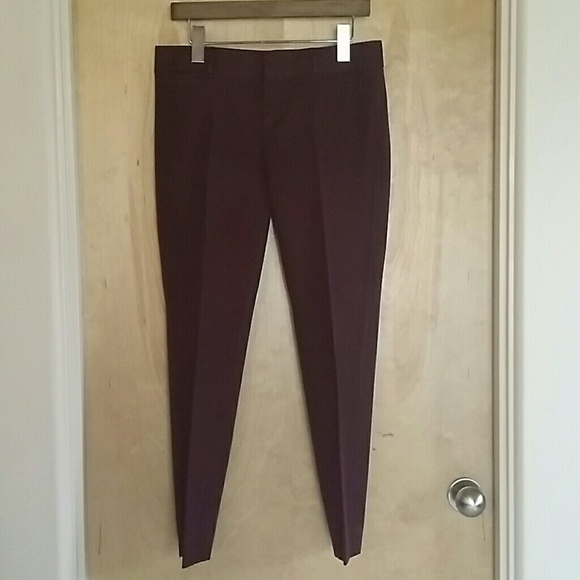 Wine Colored Ankle Pants from Banana Republic