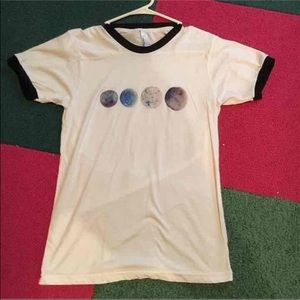 Ringer t-shirt moons