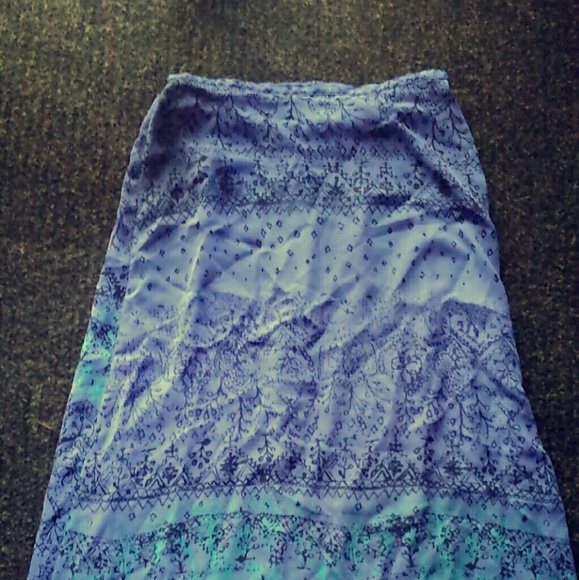 Blue maxi skirt - Picture 4 of 4