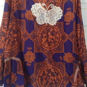 Anthropology Odd Molly silk top, 2