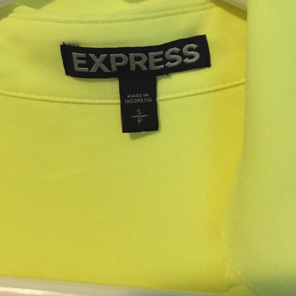 Neon Yellow Blouse from Express - Picture 2 of 3