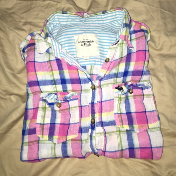 Abercrombie & Fitch plaid button down