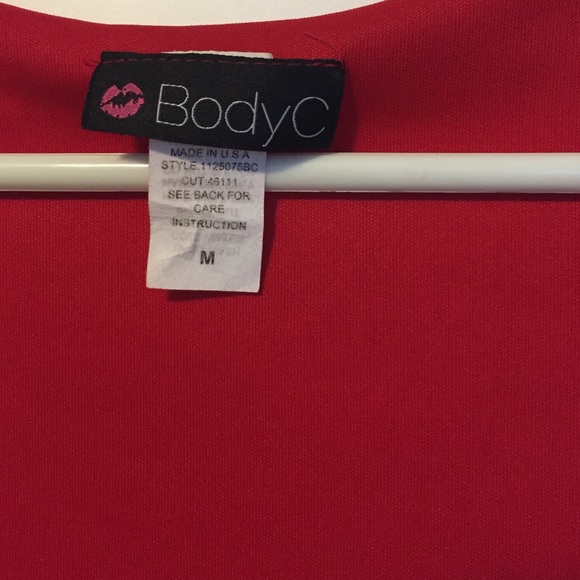 Red Bodycon Dress size Medium. - Picture 2 of 3