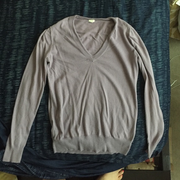 J crew purple sweater