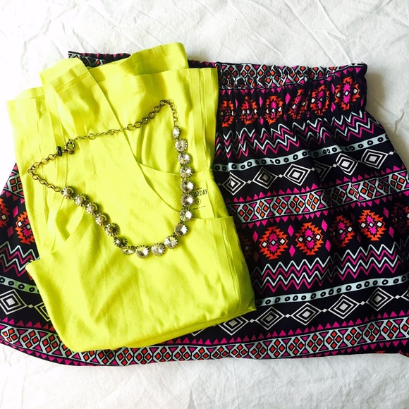 Aztec high waist skirt