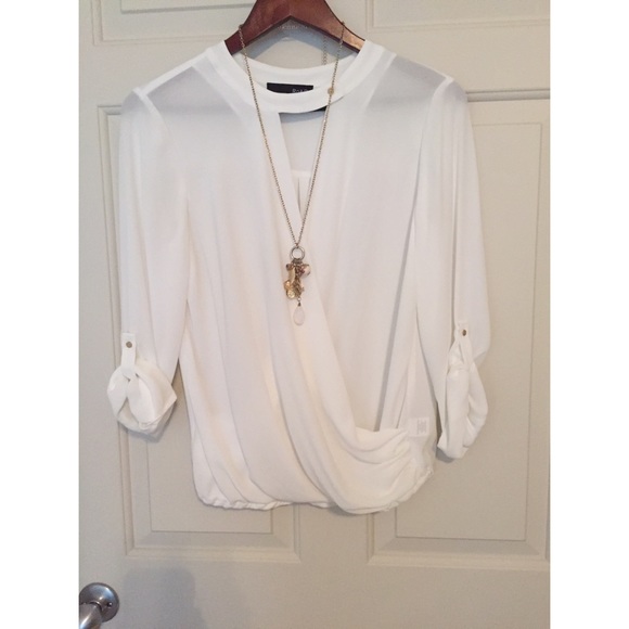 Sheer white top