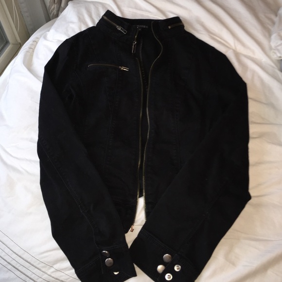 Black jean jacket