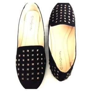 Black Studded Flats.
