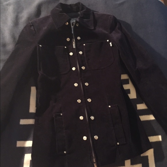 Velvet navy jacket