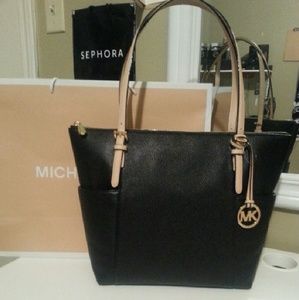 Jet set EW TZ tote leather