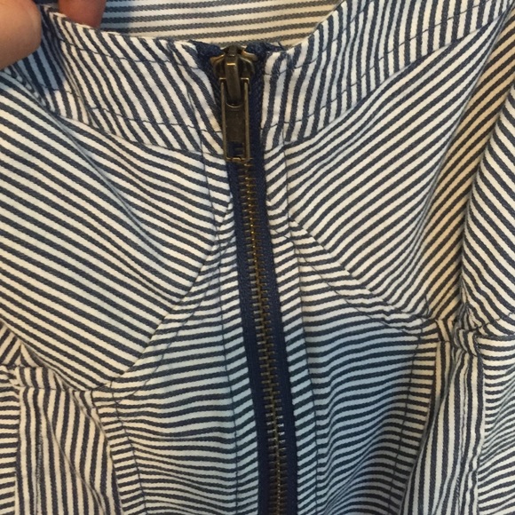 Kendall & Kylie zip up, striped tank. - Picture 4 of 4