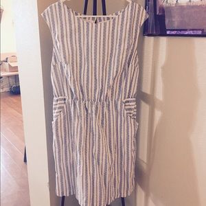 Comfy and Cute blue and white dress with pockets