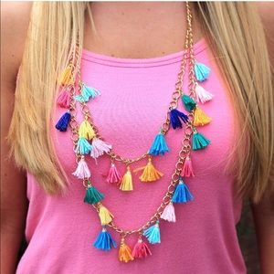2 layered necklace from Marley Lilly with tassels