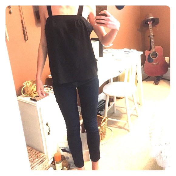 Black tank-- Dressy and slightly Flowy