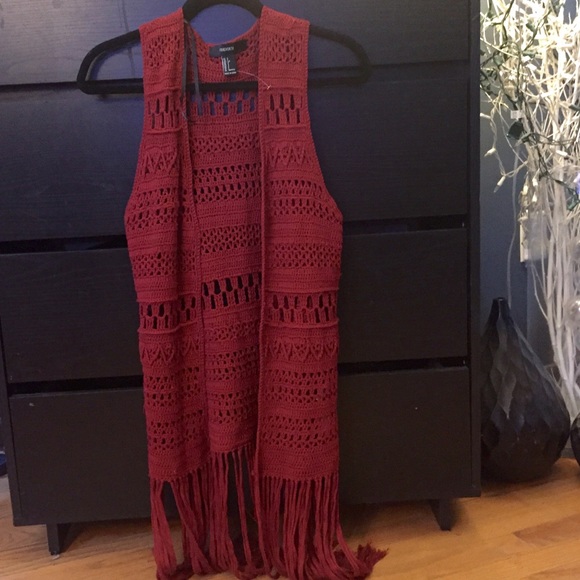 Boho Crochet Vest Free People Copycat - Picture 2 of 3