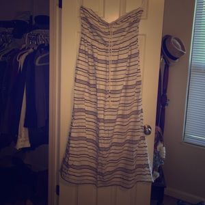 Strapless Gap maxi dress