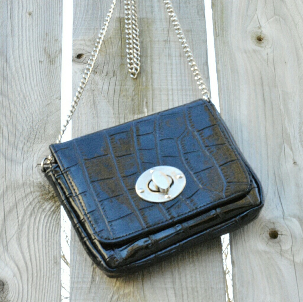 Faux Leather Crossbody Bag