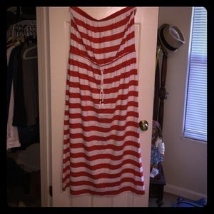 Strapless Gap Maxi Dress