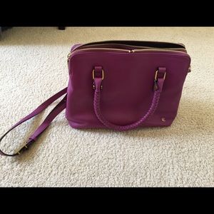 Elliott Lucca purple satchel