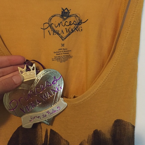 Yellow Vera wang Tank Top - Picture 2 of 3