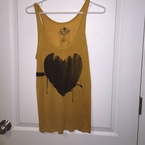 Yellow Vera wang Tank Top