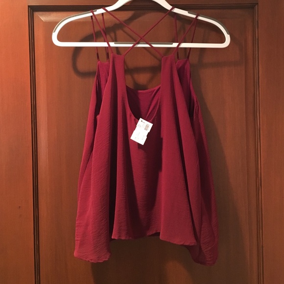 Maroon Strappy Top - Picture 2 of 3