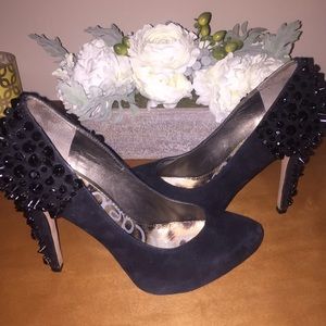 Sam Edelman Black Spiked Heels 8.5