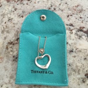 Tiffany Elsa Peretti large heart necklace.