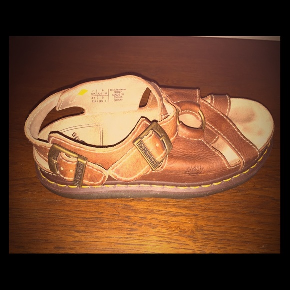 Dr Martens tan sandals