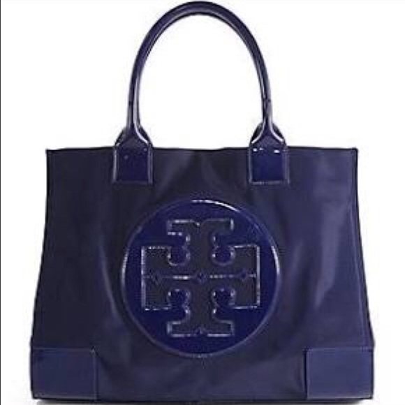 Tory Burch Large Navy Ella Tote