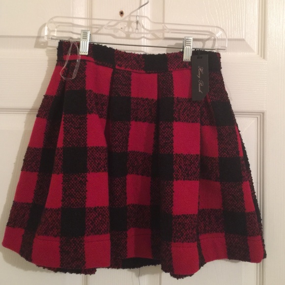 ▪️Plaid wool skirt▪️