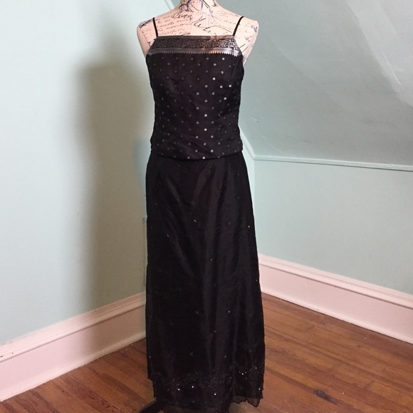 Formal Camisole Top and Full Length Skirt