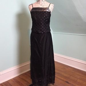 Formal Camisole Top and Full Length Skirt