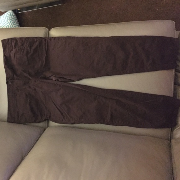 LOFT burgundy utility pant. Size 16